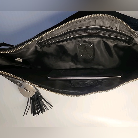 Fortuna Valentino Genuine Croc Embossed Leather Shoulder Bag Purse w/Chain NWOT - Picture 11 of 13